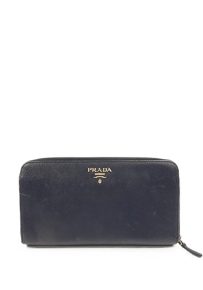 Prada Pre-Owned logo-detail wallet - Blue