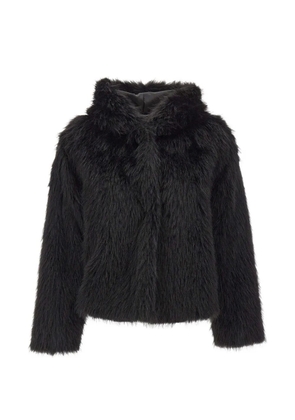 kaos faux-fur hooded jacket - Black