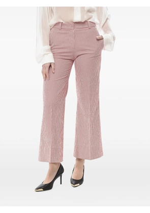 QL2 striped chino trousers - Red