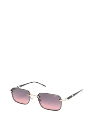 Montblanc square-frame sunglasses - Black