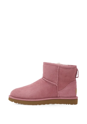 UGG Classic Mini II shearling-lined suede ankle boots - Pink