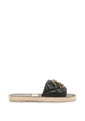 CHANEL Pre-Owned quilted CC espadrilles - Black
