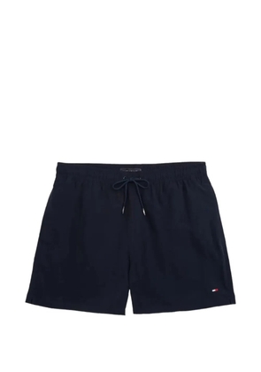 Tommy Hilfiger logo-patch drawstring swim shorts - Blue