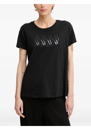 Armani Exchange logo-print short-sleeve T-shirt - Black