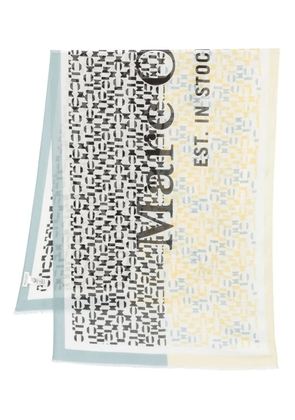 Marc O'Polo geometric-pattern rectangular scarf - Yellow