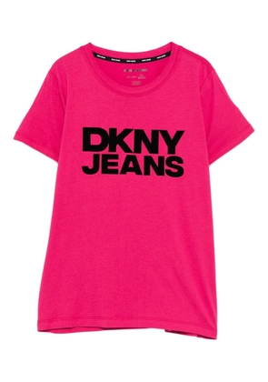 DKNY logo crew neck T-shirt - Pink