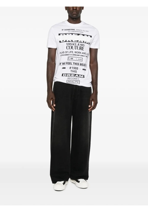 Versace Jeans Couture slogan-print T-shirt - White