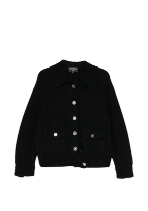 CHANEL Pre-Owned CC-button cardigan - Black
