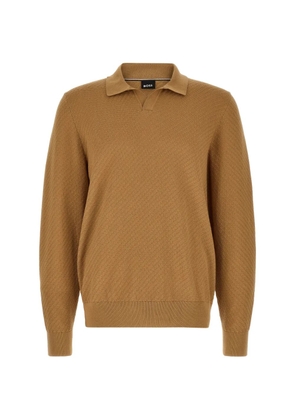 BOSS Lomarino diagonal-knit sweatshirt - Neutrals
