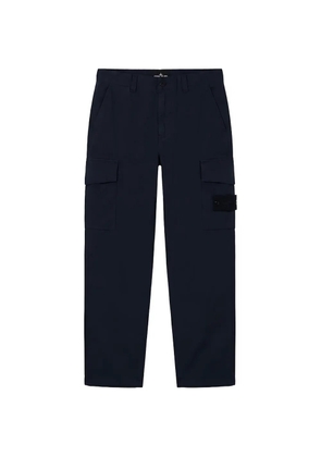 Stone Island 3100021 All-Weather Cotton Canvas_S.I. Ghost cargo pants - Blue