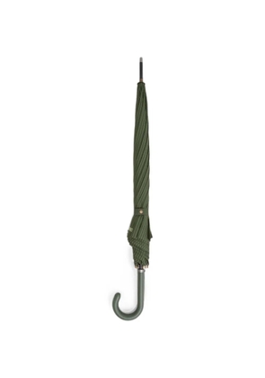 Moschino pinstripe-pattern umbrella - Green