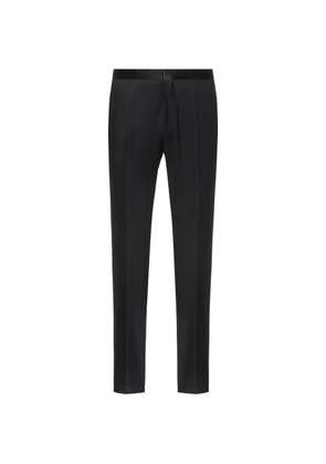 HUGO satin-waistband tailored trousers - Black