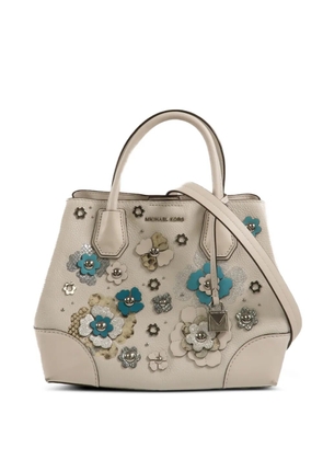 Michael Kors Vintage floral-appliqué tote bag - Neutrals