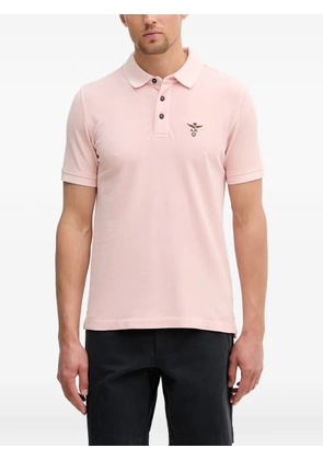Aeronautica Militare embroidered-logo piqué polo shirt - Pink