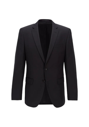 HUGO single-breasted notched-lapel jacket - Black