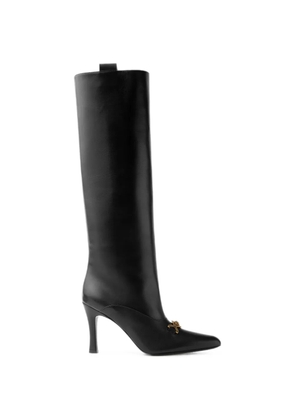 Versace Marisa leather boots 90 mm - Black