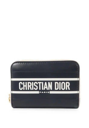 Christian Dior Pre-Owned logo-print card holder - Blue