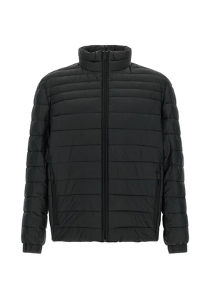 BOSS packable water-repellent padded jacket with logo badge - Black