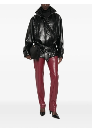 Federica Tosi belted zip-up jacket - Black