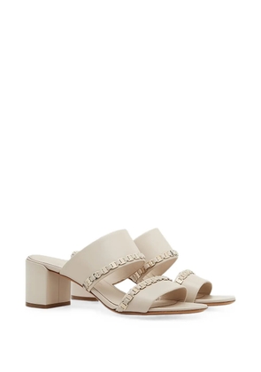 Ferragamo leather sandals - Neutrals