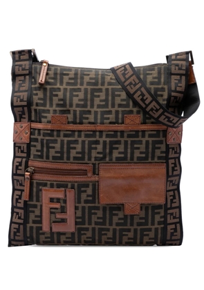 Fendi Pre-Owned 2000-2010 Zucca Canvas FF Flat Messenger Bag crossbody bag - Brown