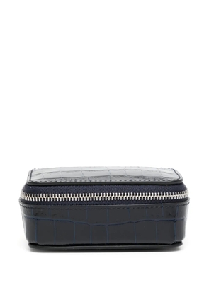 Smythson crocodille-effect leather box - Black