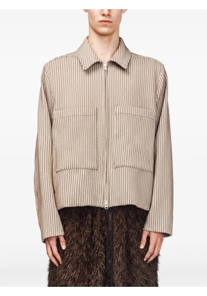 Song For The Mute patch-pocket cropped jacket - Neutrals