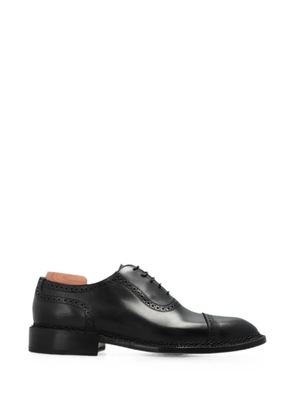 Kiton brogue-detail lace-up Oxford shoes - Black