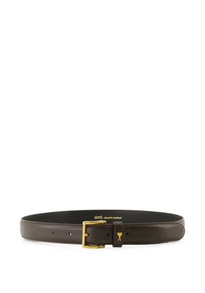 AMI Paris AMI de Coeur leather belt - Brown