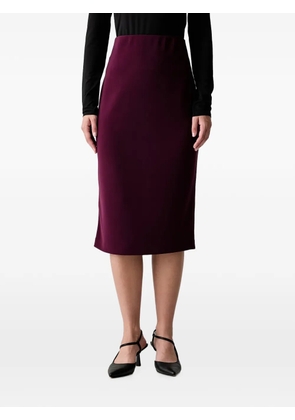 Joseph Ribkoff back-slit midi skirt - Red