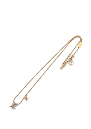 Louis Vuitton Pre-Owned 2024 Collier Iconic rhinestone necklace - Gold