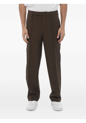 Neil Barrett pintuck slim-fit trousers - Brown