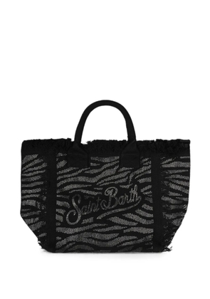 MC2 Saint Barth Vanity zebra-print tote bag - Black