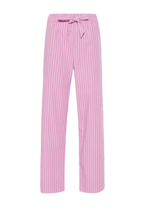 TEKLA striped poplin pyjama pants - Purple