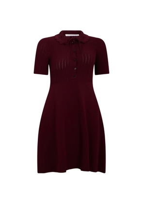 Philosophy Di Lorenzo Serafini ribbed scalloped-collar midi dress - Red