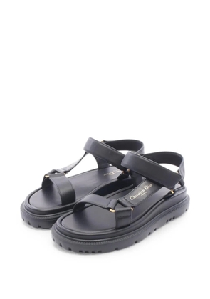 Christian Dior Pre-Owned 2020s D-Wave calf leather sandals - Black