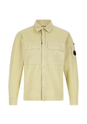 C.P. Company organic gabardine lens flap zip overshirt - Neutrals