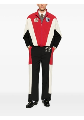 FOUND Pine And Rose colour-block track pants - Black