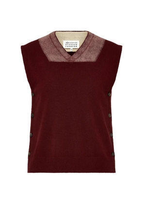 Maison Margiela Memory of trompe l'oeil vest - Red