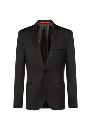 HUGO notch-lapel two-button jacket - Black