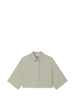 Low Classic cropped button-down shirt - Green