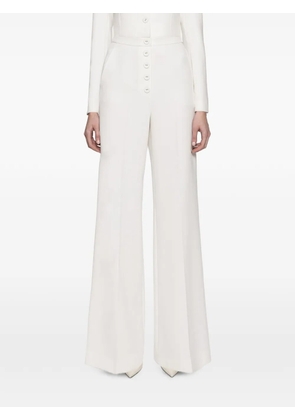 NISSA high-waist wide-leg pants - White