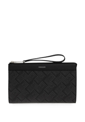 Ferragamo Gancini monogram pouch - Black