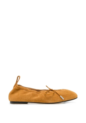 ALOHAS suede bow-detail ballet flats - Brown