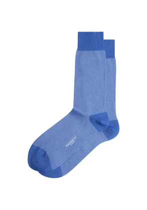Hackett London jacquard birds-eye socks - Blue
