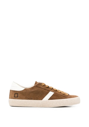 D.A.T.E. Hill suede logo-detail sneakers - Brown
