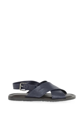 Corneliani crossover-strap slingback sandals - Blue