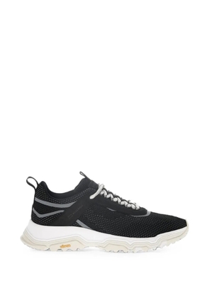 Woolrich perforated suede-trim sneakers - Black