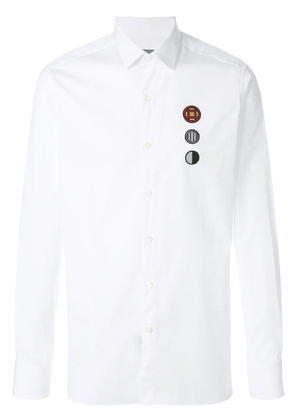 Lanvin patch-detail medal-embroidered shirt - White