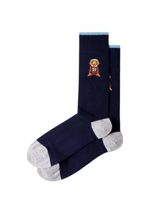 Hackett London Harry intarsia-knit socks - Blue